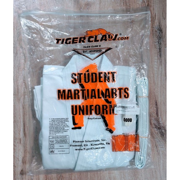Tiger Claw TC2000 Martial‎ Arts Uniform w/ White Belt TC 2000 Size 0000 - Picture 5 of 5